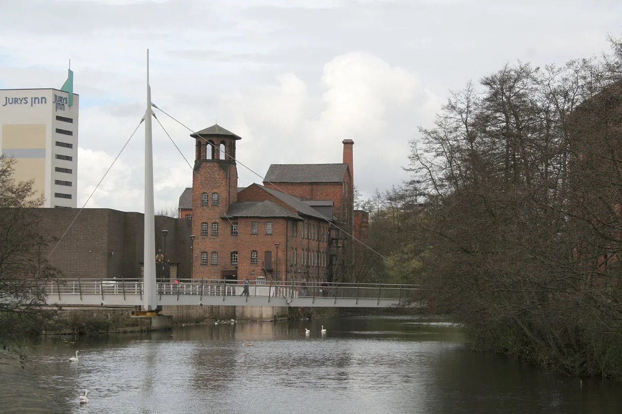 Derby Silk Mill beside the River Derwent